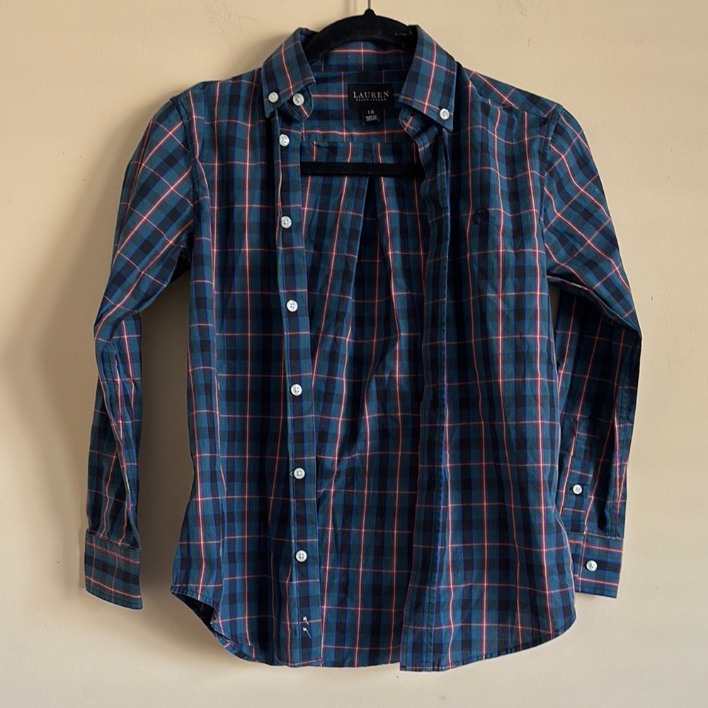 Lauren Ralph Lauren Boys Button‎ Down Shirt Size 12